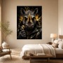 Rhino in Gold: Poster oder Fine Art Print mit urbaner Präsenz