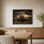 Majestätische Büffel im Abendlicht, Leinwand oder Fine Art Print