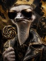 Stilvolle Strauß mit Lollipop, Acrylbild und Poster