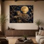 Leopard unter Mondlicht als Wandbild oder Gallery Print