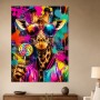 Bunter Giraffen-Style als Modernes Wandbild oder Pop Art Poster