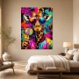 Bunter Giraffen-Style als Modernes Wandbild oder Pop Art Poster
