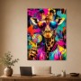 Bunter Giraffen-Style als Modernes Wandbild oder Pop Art Poster