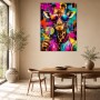 Bunter Giraffen-Style als Modernes Wandbild oder Pop Art Poster