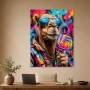 Bunter Kamel-Moment mit Gallery Print oder Poster