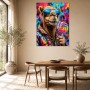 Bunter Kamel-Moment mit Gallery Print oder Poster