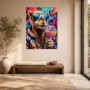 Bunter Kamel-Moment mit Gallery Print oder Poster