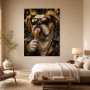 Bulldog im Streetstyle als Poster oder Leinwand