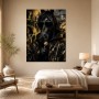 Black Horse mit Sonnenbrille als Leinwand oder Poster