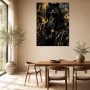 Black Horse mit Sonnenbrille als Leinwand oder Poster