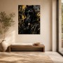 Black Horse mit Sonnenbrille als Leinwand oder Poster
