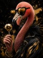 Extravaganter Flamingo als Designer Wandbild oder Fine Art Print