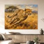 Sprintender Gepard als Leinwandbild oder Acrylbild