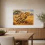 Sprintender Gepard als Leinwandbild oder Acrylbild