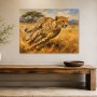 Sprintender Gepard als Leinwandbild oder Acrylbild