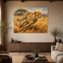 Sprintender Gepard als Leinwandbild oder Acrylbild