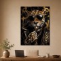 Leopardenporträt als Luxus Wandbild oder Acrylbild