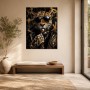 Leopardenporträt als Luxus Wandbild oder Acrylbild