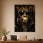 Eleganter Leopard mit Sonnenbrille, Designer Wandbild oder Fine Art Print