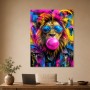 Löwe mit Sonnenbrille als Pop Art Wandbild oder Poster