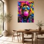 Löwe mit Sonnenbrille als Pop Art Wandbild oder Poster