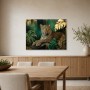 Elegantes Leopardmotiv als Leinwand oder Galerie Print