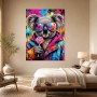 Bunte Koala mit Sonnenbrille, Poster und Acrylbild im Pop Art Stil