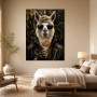 Lama mit Sonnenbrille als Gallery Print oder Poster