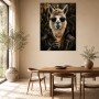 Lama mit Sonnenbrille als Gallery Print oder Poster