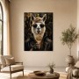 Lama mit Sonnenbrille als Gallery Print oder Poster