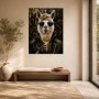 Lama mit Sonnenbrille als Gallery Print oder Poster