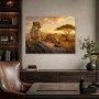 Eleganter Gepard bei Sonnenuntergang, Leinwand oder Fine Art Print