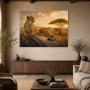 Eleganter Gepard bei Sonnenuntergang, Leinwand oder Fine Art Print