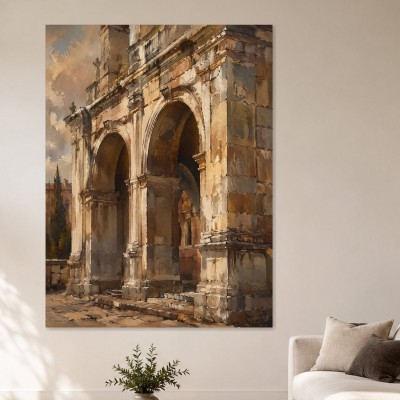 Antikes Tor in warmem Licht, Wandbild oder Fine Art Print