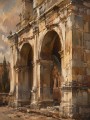 Antikes Tor in warmem Licht, Wandbild oder Fine Art Print