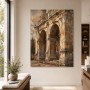 Antikes Tor in warmem Licht, Wandbild oder Fine Art Print