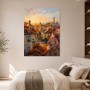 Altstadt im Abendlicht, Leinwandbild oder Kunstdruck