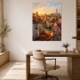 Altstadt im Abendlicht, Leinwandbild oder Kunstdruck