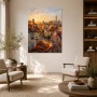 Altstadt im Abendlicht, Leinwandbild oder Kunstdruck