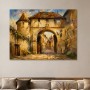Malerisches Stadttor als Leinwandbild oder Kunstdruck