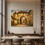 Malerisches Stadttor als Leinwandbild oder Kunstdruck