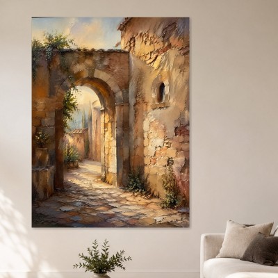 Altstadtbogen im warmen Licht, Leinwand oder Fine Art Print