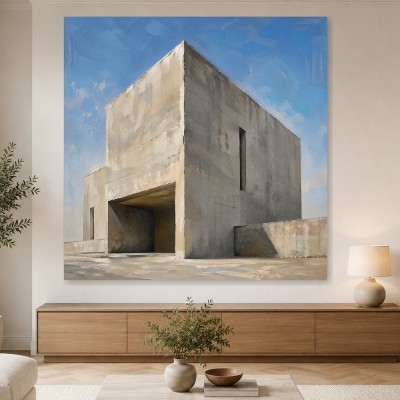 Architektonische Ruhe als Leinwand oder Acrylbild