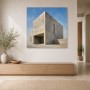 Architektonische Ruhe als Leinwand oder Acrylbild