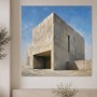 Architektonische Ruhe als Leinwand oder Acrylbild
