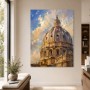 Domkuppel im Licht als Wandbild oder Kunstdruck