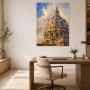 Domkuppel im Licht als Wandbild oder Kunstdruck