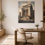 Klassischer Tempel im Licht, Leinwandbild oder Acrylbild