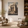 Klassischer Tempel im Licht, Leinwandbild oder Acrylbild