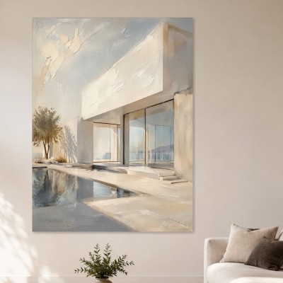 Modernes Wandbild oder Fine Art Print mit minimalistischem Architekturmotiv